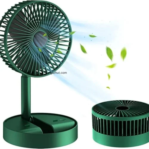 Foldable Telescopic Fan Wireless Portable Desk Fan USB Rechargeable