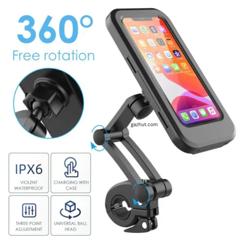 M3 Waterproof Mounts Stands Upgraded Adjustable Phone Holder Case Cell Phone Automobile Cradles Motorcycle Phone Holder Mount