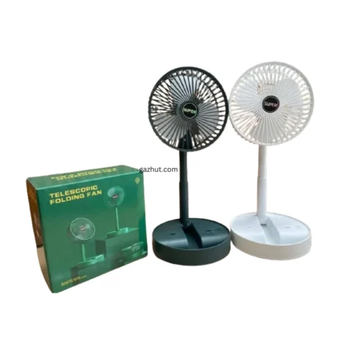 Foldable Telescopic Fan Wireless Portable Desk Fan USB Rechargeable