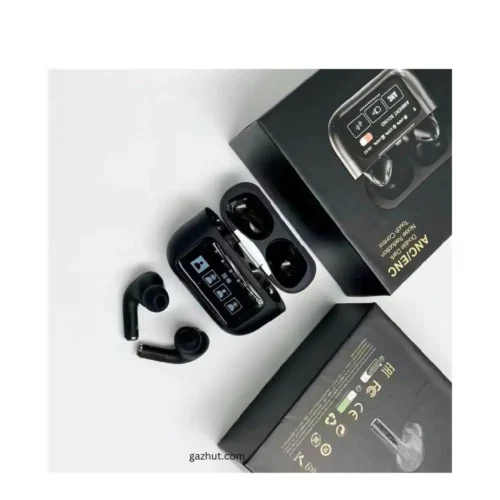 A9 Pro ANC Earbuds Touch Screen Display ( Black )