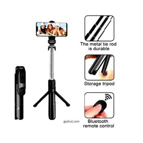 P20S Foldable Handheld Selfie Stick With LED Light