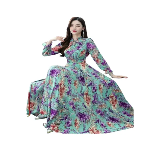 Azmiry 3D Print Long Kurti